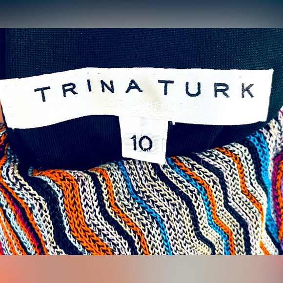 Trina Turk Speakeasy Multicolor Maxi Sleeveless Halter Dress - Picture 3 of 10